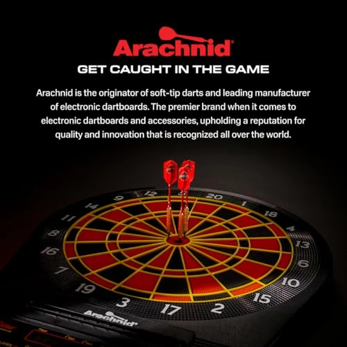 Arachnid Cricket Pro 650 Electronic Dartboard - 15.5” Regulation Size - 33 Games with 303 Variations - 8-Player LED Score Display by Arachnid - Image 7