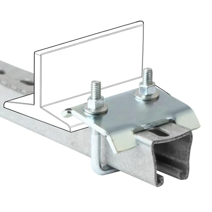 heneng 4 Pcs Strut Beam Clamp for 1-5/8" Strut Channel, 1100 lbs Load Capacity (Each), Square U-Bolt Beam Clamp by heneng - Image 3