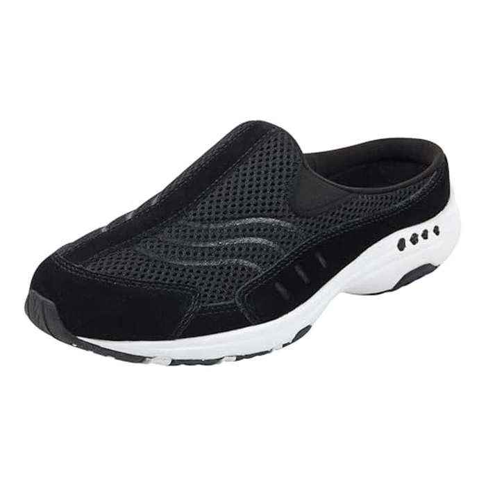 Easy Spirit Traveltime Women's Slip On, 11 B(M) US, Black-Black-Suede by Easy Spirit - Used - Acceptable condition