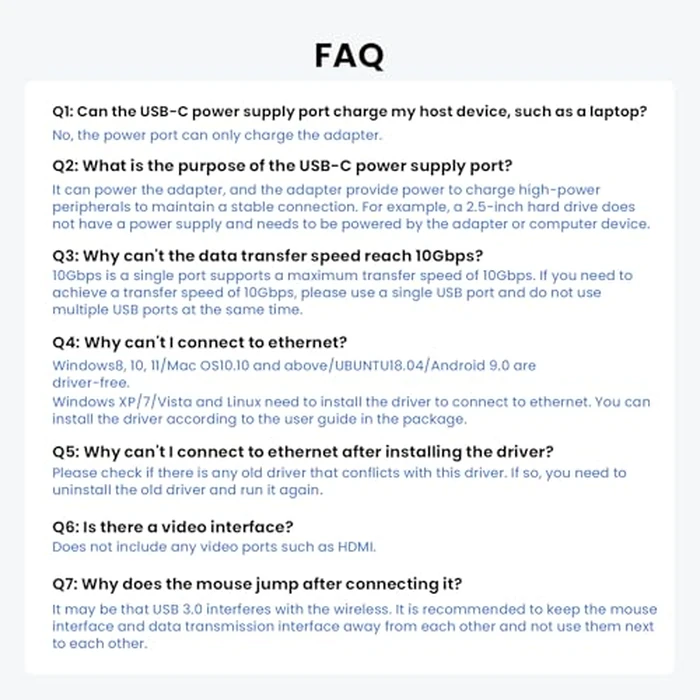 UGREEN USB C to Ethernet Adapter, 10Gbps Data Port 6-in-1 Hub Ethernet with 2*USB-C 3.2, USB-A 3.2/2.0, Gigabit RJ45, Power Port (Only for Adapter), Type C to Network Dongle for Laptop, MacBook, XPS by UGREEN - Image 9