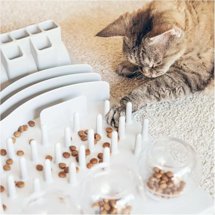 TRIXIE Fun Board Strategy Game for Cats, Puzzle Toy, Treat Dispenser, Interactive Play, Mental Stimulation by TRIXIE - Image 2