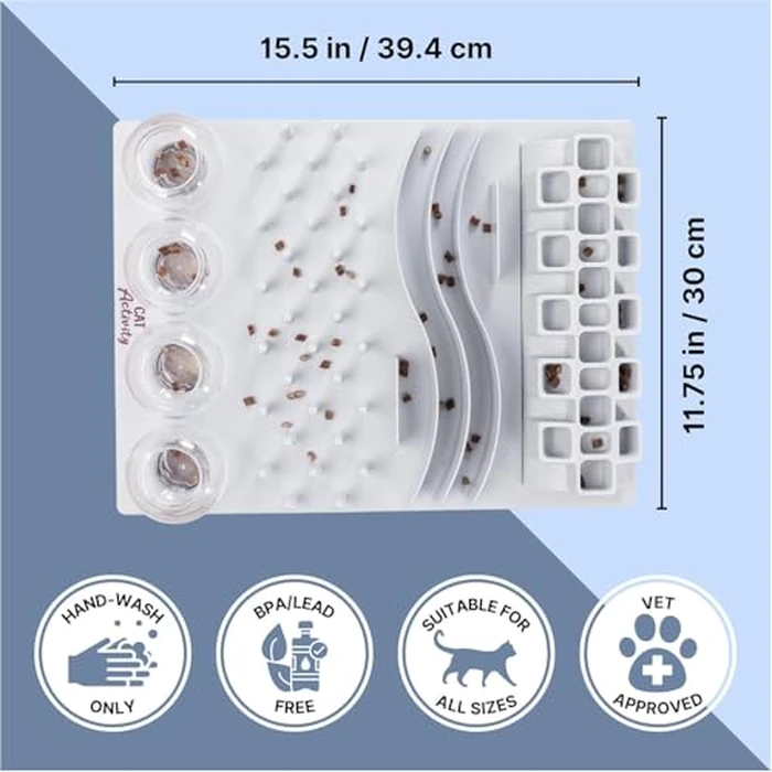 TRIXIE Fun Board Strategy Game for Cats, Puzzle Toy, Treat Dispenser, Interactive Play, Mental Stimulation by TRIXIE - Image 4