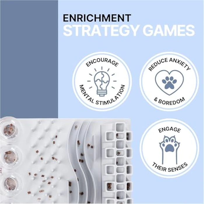 TRIXIE Fun Board Strategy Game for Cats, Puzzle Toy, Treat Dispenser, Interactive Play, Mental Stimulation by TRIXIE - Image 5