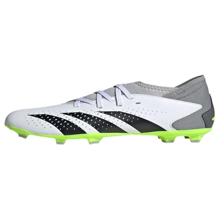 Adidas Unisex Accuracy.3 Football Boots Firm Ground Sneaker, FTWR White/CORE Black/Lucid Lemon, 10.5 Big Kid US by adidas - Used - Very Good condition - CA$53.17