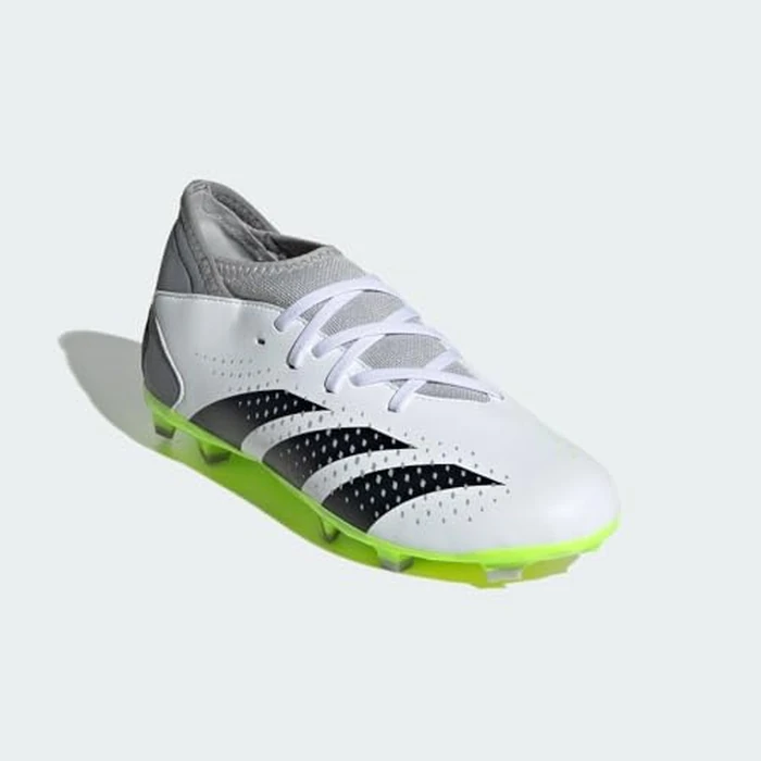 Adidas Unisex Accuracy.3 Football Boots Firm Ground Sneaker, FTWR White/CORE Black/Lucid Lemon, 10.5 Big Kid US by adidas - Image 5