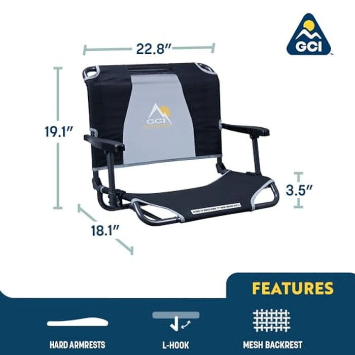 GCI Outdoor Big Comfort Stadium Chair With Armrests by GCI Outdoor - Image 3