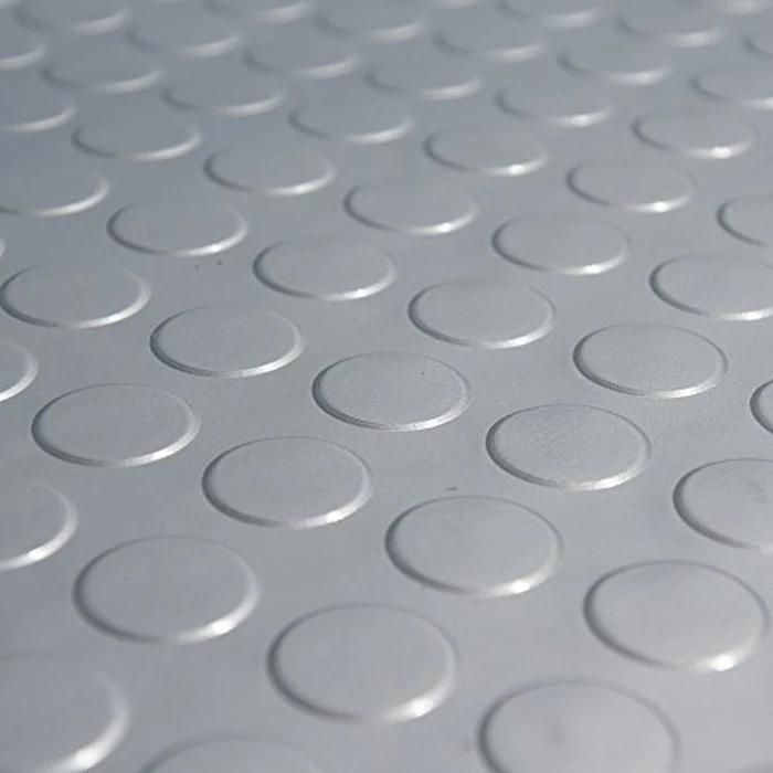 Rubber-Cal 03-W265-S-10 Coin-Grip Metallic PVC Flooring, Silver, 2.5mm x 4' x 10' by Rubber-Cal - Image 3