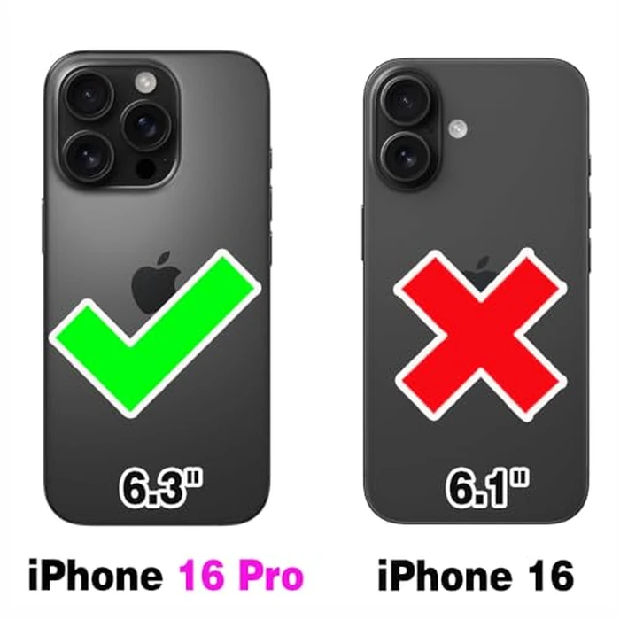 Phone Case for iPhone 16 Pro 6.3 inch Wallet Cell Cover with Tempered Glass Screen Protector Wrist Crossbody Strap Lanyard Stand RFID Blocking Credit Card Holder i Phone16 i16 16Pro Women Girls Green by Asuwish - Image 2