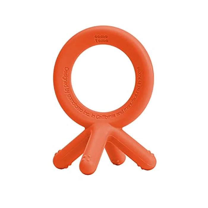 Comotomo Silicone Baby Teether, Orange by Comotomo - Used - Like New condition - US$6.90