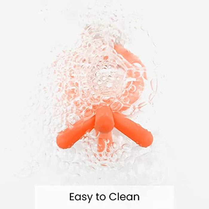 Comotomo Silicone Baby Teether, Orange by Comotomo - Image 6