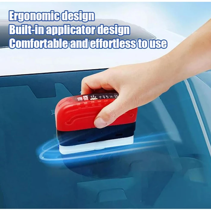 3PC Upgrade Automotive Oil Film Cleaning Brush,New Coating for Windshield Glass Oil Film Remover, Car Glass Remover for Windshield Improves Clarity and Visibility by JUHANG - Image 5