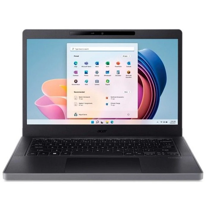 Acer TravelMate B5 TMB514-31 Notebook Laptop 14" - Shale Black - Intel Core i3-N305 1.8GHz - 8GB RAM - 256GB by Acer - Image 1