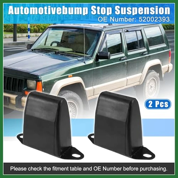 Motoforti 2 Pcs 4'' Rear Suspension Bump Stop for Jeep XJ Cherokee 1987-2001 for Jeep M-J Comanche 1987-1992 Leaf Spring Jounce Bumper Replace 52002393 Long-Lasting by Motoforti - Image 2