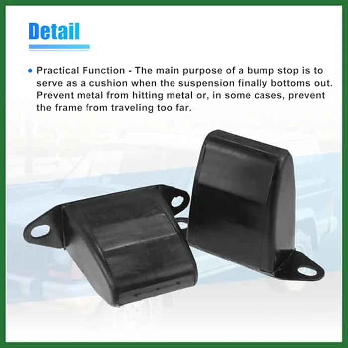 Motoforti 2 Pcs 4'' Rear Suspension Bump Stop for Jeep XJ Cherokee 1987-2001 for Jeep M-J Comanche 1987-1992 Leaf Spring Jounce Bumper Replace 52002393 Long-Lasting by Motoforti - Image 4