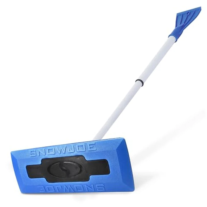 Snow Joe 2-in-1 SnowBroom Go with Ice Scraper & 18" to 23" Telescoping Handle - Compact & Lightweight Dual-Head Car Windshield Snow Remover with Soft Foam Brush for Trucks, SUVs & Sedans, SJBLZD-GO by Snow Joe - Used - Very Good condition - CA$42.19