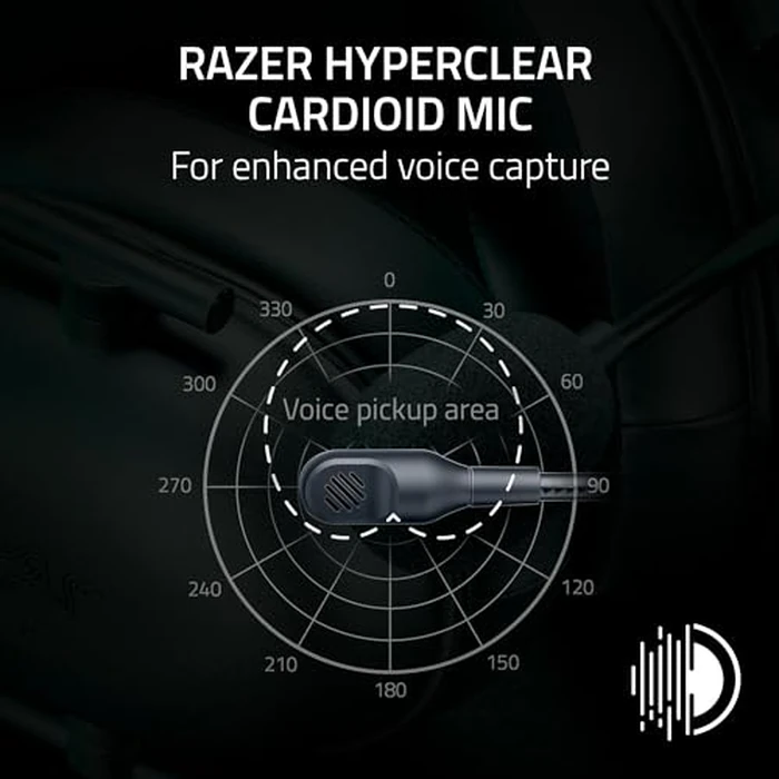 Razer BlackShark V2 X Xbox Gaming Headset: 50mm Drivers - Cardioid Mic - Lightweight - Comfortable, Noise Isolating Earcups - for Xbox Series X, Series S, PS5, PC, Switch via 3.5mm Audio Jack - Black by Razer - Image 3