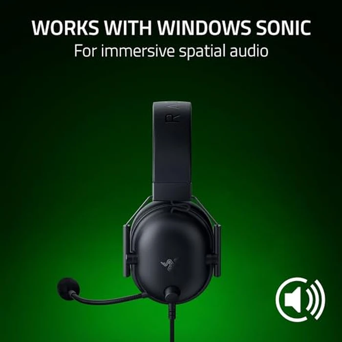 Razer BlackShark V2 X Xbox Gaming Headset: 50mm Drivers - Cardioid Mic - Lightweight - Comfortable, Noise Isolating Earcups - for Xbox Series X, Series S, PS5, PC, Switch via 3.5mm Audio Jack - Black by Razer - Image 6
