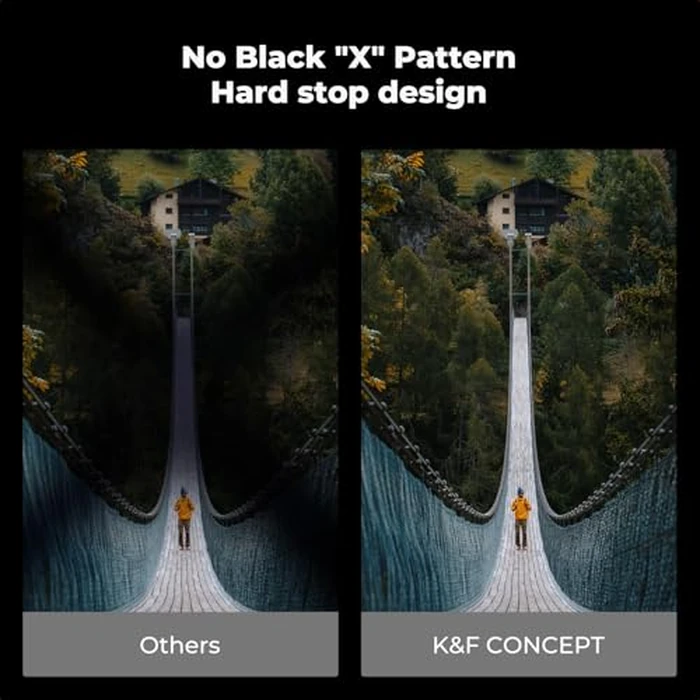K&F CONCEPT Nano-X PRO 72mm Variable ND Filter ND2-ND32 - Ultra-Low Reflectance, AGC Optical Glass, Brass Frame, 36-Layer Nano Coating, Hard-Stop VND Filter by K&F CONCEPT - Image 3