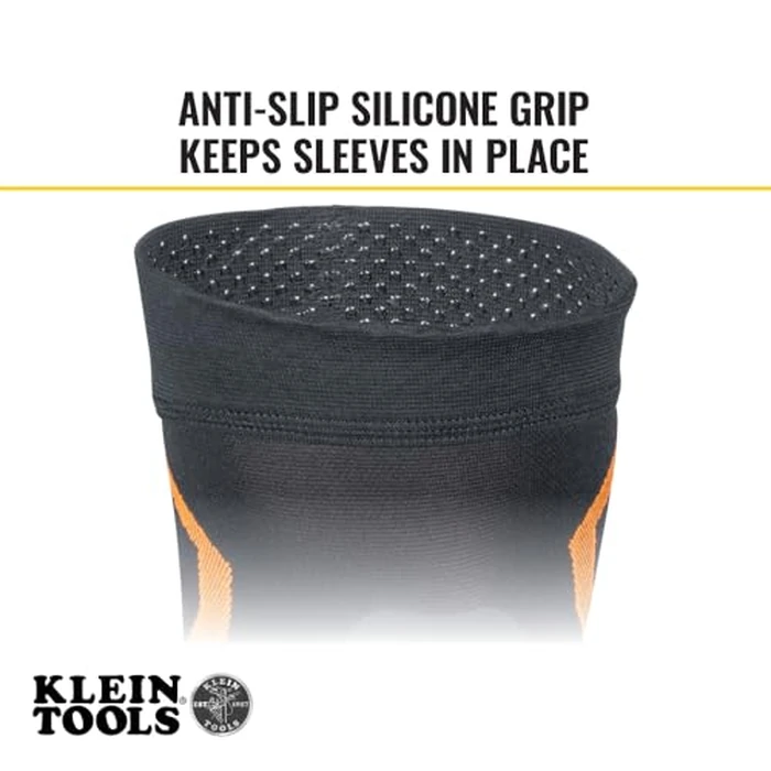 Klein Tools 60623 Knee Pad Compression Sleeve, Knee Support for Construction, Workers and Athletes, Black, M/L by KLEIN TOOLS - Image 5