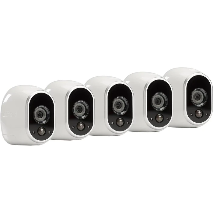Arlo 5 Camera Kit Wireless Home Security Camera System with Motion Detection - White by Arlo - Refurbished - Excellent condition