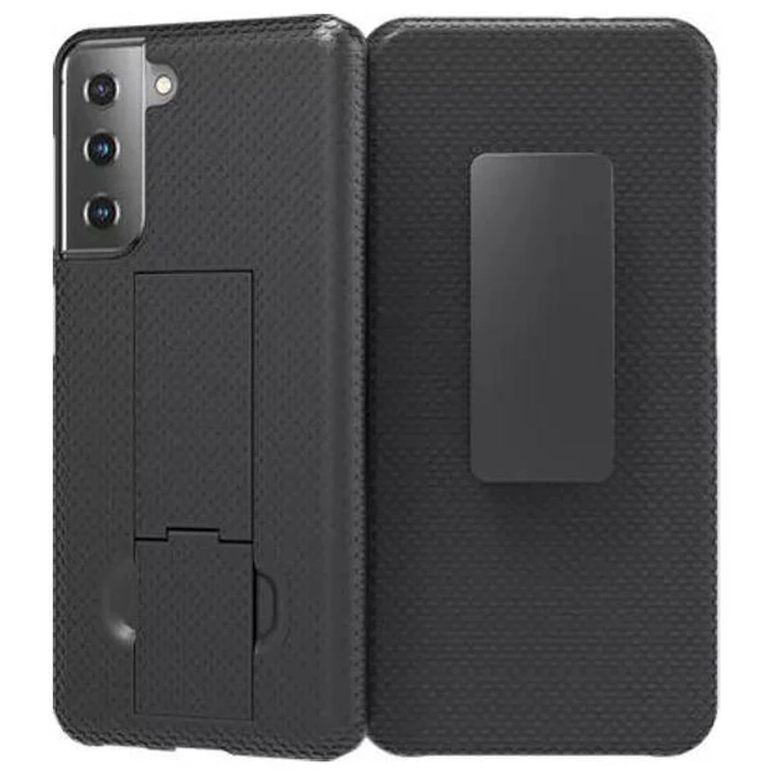 Verizon Shell and Holster Phone Case for Samsung Galaxy S21 5G - Black by Verizon - Refurbished - Excellent condition