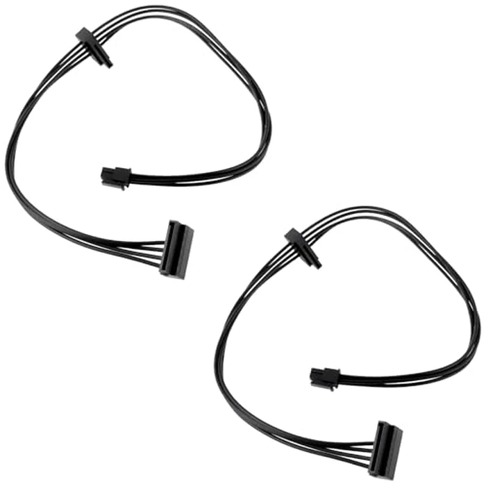SING F LTD 2pcs Mini 4-pin to 2-pin Sata Serial Hard Drive Power Cable Length 45cm Compatible with Lenovo M410 M610 M415 by SING F LTD - Used - Good condition - CA$15.92