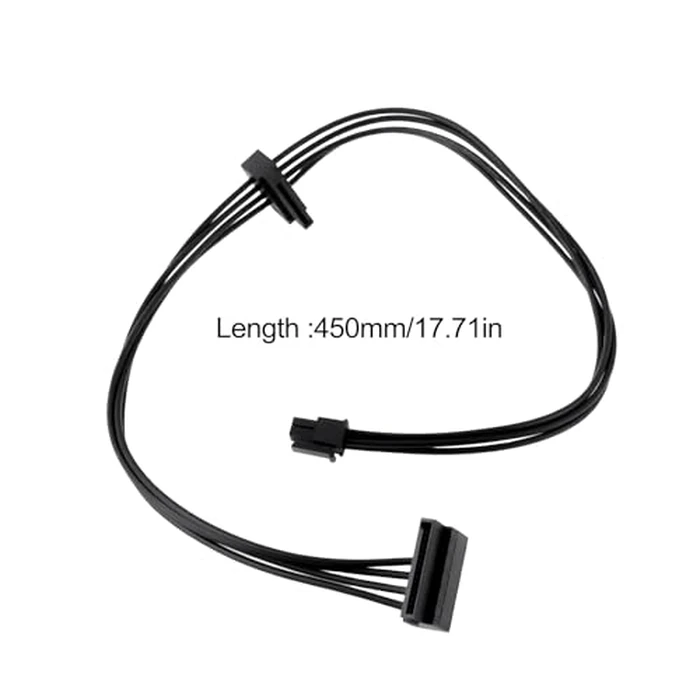 SING F LTD 2pcs Mini 4-pin to 2-pin Sata Serial Hard Drive Power Cable Length 45cm Compatible with Lenovo M410 M610 M415 by SING F LTD - Image 4