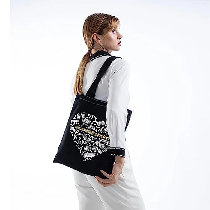 TSOTMO Clarinetist Tote Bag - Music Lover's Gift - Clarinet Gift For Women by TSOTMO - Image 2