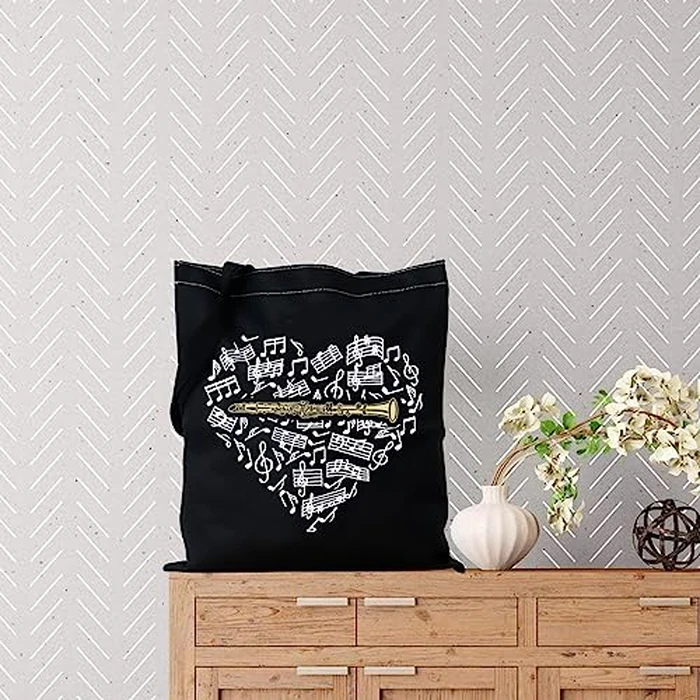 TSOTMO Clarinetist Tote Bag - Music Lover's Gift - Clarinet Gift For Women by TSOTMO - Image 3