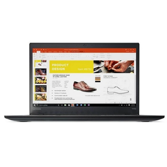Lenovo ThinkPad T470S FHD i5-7200U 2.5GHz - 256GB - Black - 8GB RAM - 14 Inch by Lenovo - Refurbished - Excellent condition - CA$344.89