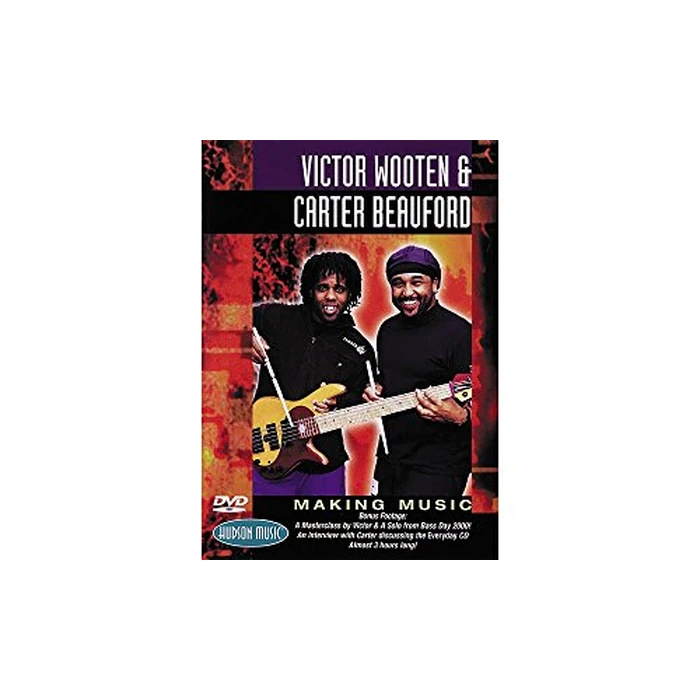 Victor Wooten and Carter Beauford-Making Music DVD by Hal Leonard - Used - Very Good condition