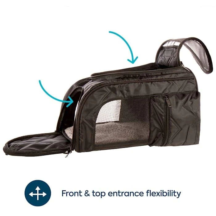 Sherpa Deluxe Guaranteed On Board Convertible Pet Carrier & Backpack, Black, Medium by Sherpa - Image 3