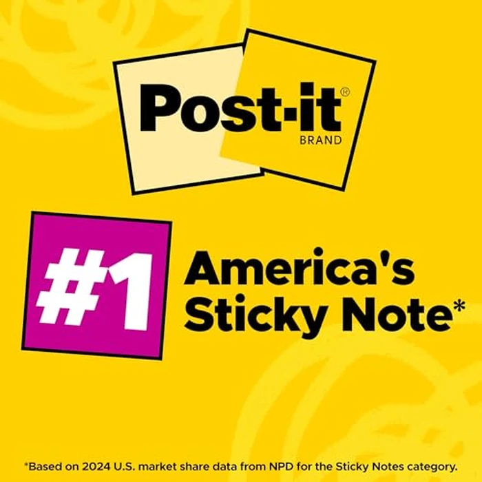 Post-it 654-12SSUC Super Sticky Notes, 3 x 3-Inches, Jewel Pop Collection, 12-Pads/Pack by Post-It - Image 6