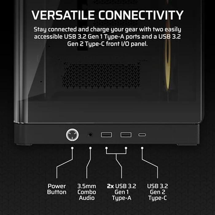 CORSAIR Frame 4500X RS-R ARGB Panoramic Glass Mid-Tower PC Case - InfiniRail Mounting System, Fits Dual 360mm Radiators, GPU Anti-Sag, 3X RS120R Fans Included - Black by Corsair - Image 9