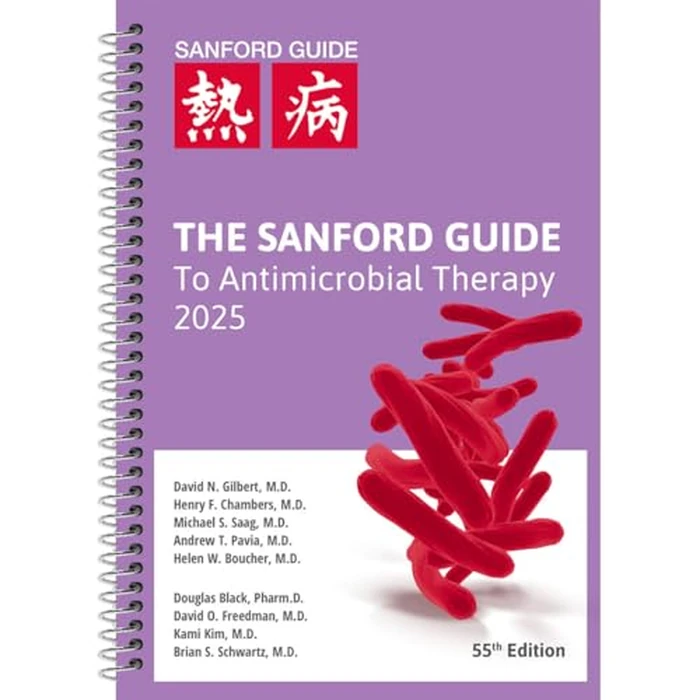 The Sanford Guide to Antimicrobial Therapy 2025 (Spiral Edition) by Sanford Guide - Used - Like New condition - US$55.09
