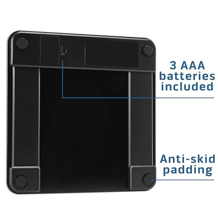 Health o meter Digital Body Composition Scale - BMI, Body Fat & Water Mass Measurement, Multi-User Tracking, 450 lb Capacity, Step-On Carbon Fiber Platform, Backlit Display, 3 AAA Batteries Included by Health o meter - Image 5