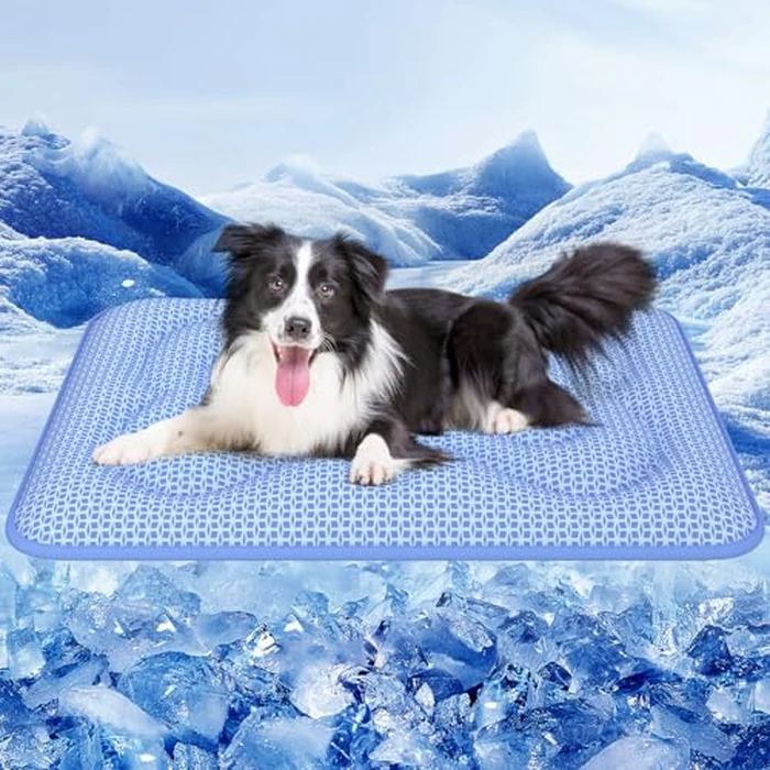 Rywell Dog Cooling Mat, 44”x32” Super Thick & Reversible Cooling Mat for Dogs, Arc-Chill 3.0 & PCM for Long-Lasting Cool and Color-Changing (Q-Max > 0.5), All-Season Use & Portable for Travel by Rywell - Used - Like New condition