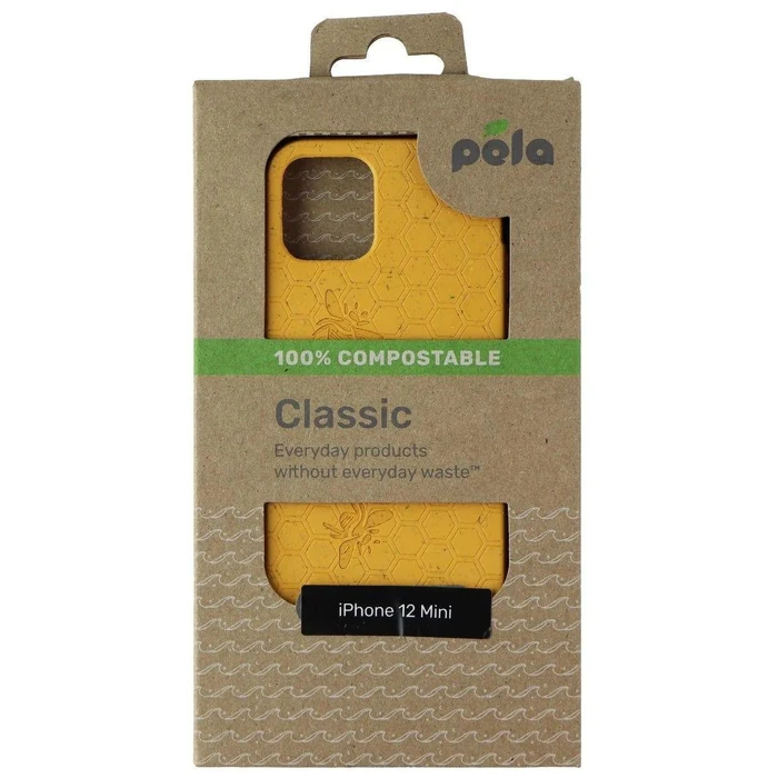Pela Classic Series Soft Case for Apple iPhone 12 mini - Yellow by Pela - Refurbished - Brand New condition