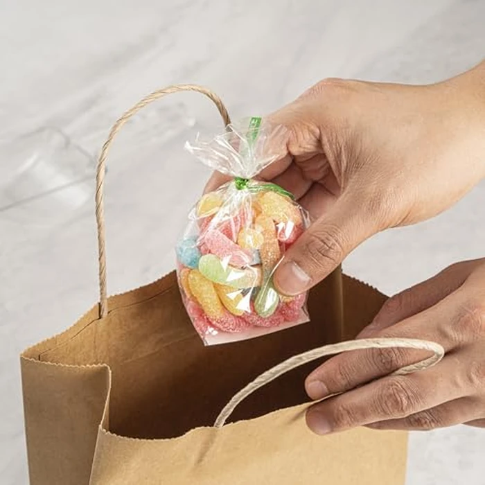 Resturantware Plastic Gusset Bags 100 Count 2" x 1 1/2" x 5" Wicker Dispensing Bottom Gusset Clear Plastic Bags Heat Sealable For Sourdough Bread Cookies Pastries Rolls For Home Bakers And Bakeries by Restaurantware - Image 6