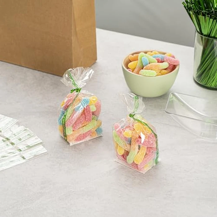 Resturantware Plastic Gusset Bags 100 Count 2" x 1 1/2" x 5" Wicker Dispensing Bottom Gusset Clear Plastic Bags Heat Sealable For Sourdough Bread Cookies Pastries Rolls For Home Bakers And Bakeries by Restaurantware - Image 7