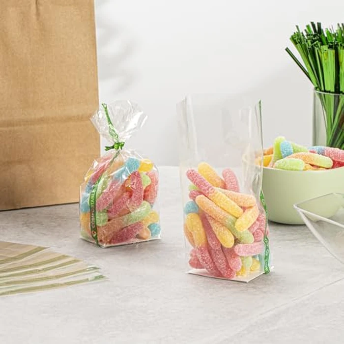 Resturantware Plastic Gusset Bags 100 Count 2" x 1 1/2" x 5" Wicker Dispensing Bottom Gusset Clear Plastic Bags Heat Sealable For Sourdough Bread Cookies Pastries Rolls For Home Bakers And Bakeries by Restaurantware - Image 8