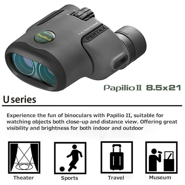 Pentax 8.5x21 U-Series Papilio II Binocular Suitable for Watching Objects Both Close-up and far Away by Pentax - Image 2