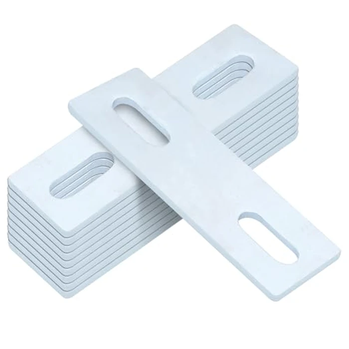 10 Pcs Washer Plate, 1-5/8" x 4-5/16" for 3/8" Bolt, Electro-Galvanized Steel, 5/32" Thick by YIDU69Q - Used - Like New condition