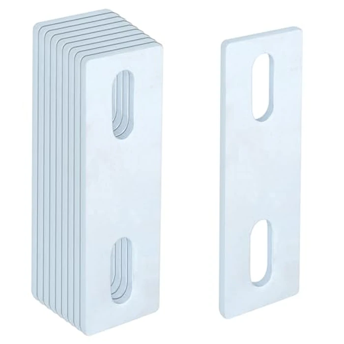 10 Pcs Washer Plate, 1-5/8" x 4-5/16" for 3/8" Bolt, Electro-Galvanized Steel, 5/32" Thick by YIDU69Q - Image 4