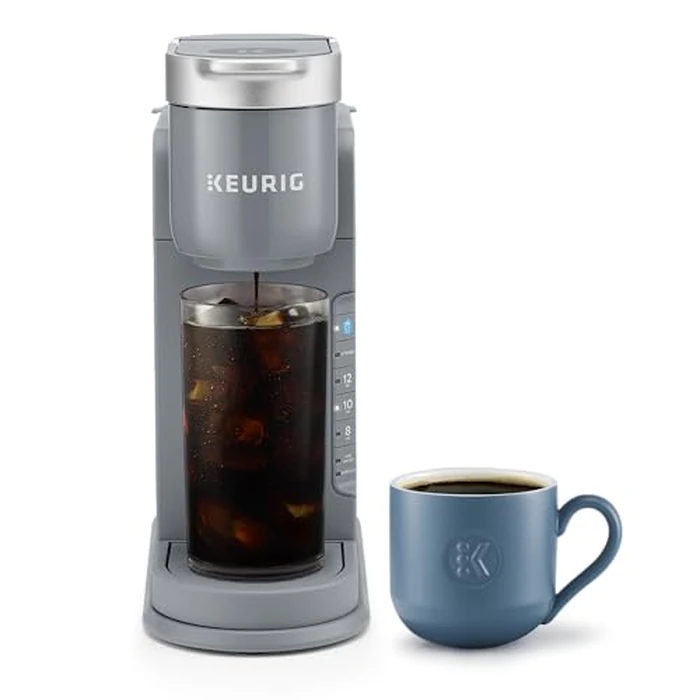 Keurig K-Iced Single Serve K-Cup Pod Coffee Maker, Featuring Simple Push Blue Button Brew Over Ice, Grey by Keurig - Used - Like New condition