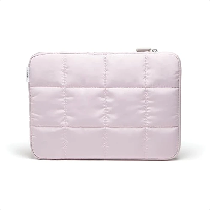 U Brands Nylon Puffy Zipping Medium Laptop Sleeve, 9.75" x 13", MacBook Bag, Laptop Case for MacBook Pro, MacBook Air, Chromebook, HP Computer, Petal Pink by U Brands - Used - Like New condition - US$7.93
