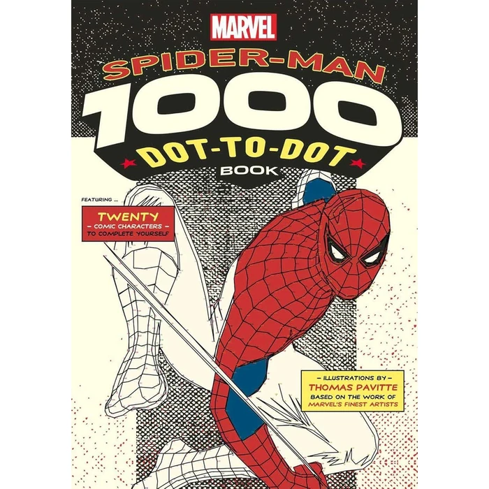 Marvel: Spider-Man1000 dot-to-dot book by Thoms Pavtte - White by Thoms Pavtte - Image 1
