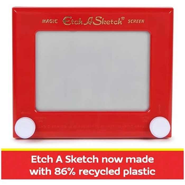 Etch A Sketch, Original Magic Screen, 86% Recycled Plastic, Sustainably-Minded Classic Kids Creativity Toys for Boys & Girls Ages 3+ by Etch A Sketch - Image 2