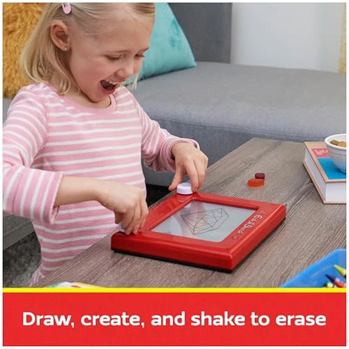 Etch A Sketch, Original Magic Screen, 86% Recycled Plastic, Sustainably-Minded Classic Kids Creativity Toys for Boys & Girls Ages 3+ by Etch A Sketch - Image 5