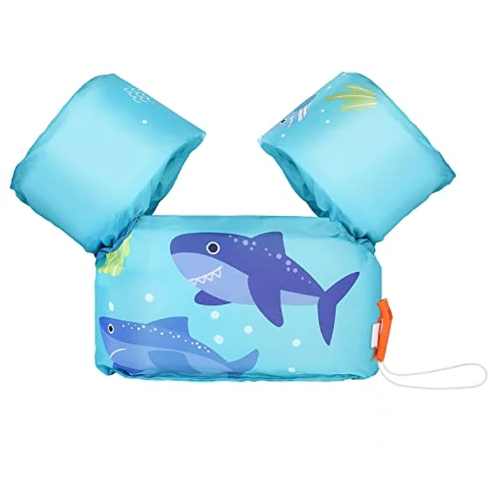 MoKo Kids Swim Arm Band, Children Swim Vest Cute Cartoon Swimming Wings Pool Floats Sleeve Toddlers Water Sports Learning Swim Training Equipment, Blue by MoKo - Used - Very Good condition - CA$19.67